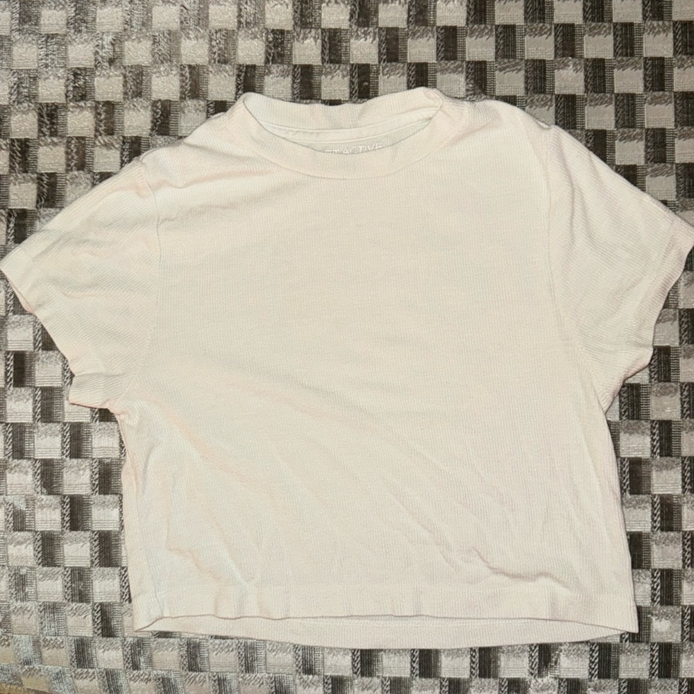 SET ACTIVE RIBBED BABY TEE CROPPED